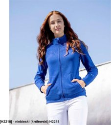 Ardon JOFLEX - Damska bluza polarowa stójka 2 kieszenie ozdobne płaskie ozdobne 100% poliester fleece, 280 g/m2 - niebieski (królewski) H2218 XL