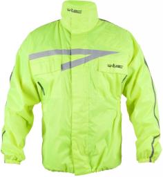 W-TEC Kurtka motocyklowa przeciwdeszczowa Rainy limonkowa r. M (9513)