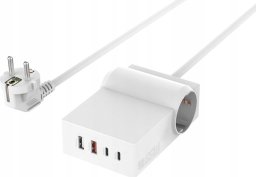 Listwa zasilająca 4smarts 4Smarts 6 in 1 USB-C/A Steckdosenleiste Desk GaN 65W