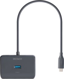 HUB USB Deltaco USB-C šakotuvas DELTACO, 5 Gbps, 4x USB-A, juodas / USBC-HUB203 / 1902428