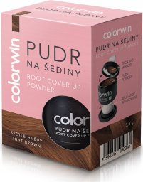 Colorwin Colorwin Puder kryjący odrost i zwiększający objętość włosów Jasny Brąz 3.2g