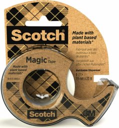 3M Scotch® Magic™ tape A Greener Choice, 1 rulle, 19mm x 20m + 1 genbrugsdispenser