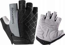 RockBros Rękawiczki rowerowe bez palców szybkie sciąganie rozmiar XL szare ROCKBROS