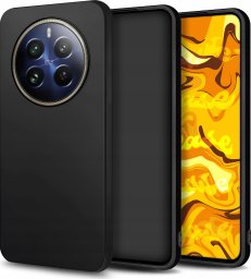 Hello Case ETUI DO REALME 12 PRO / PRO PLUS GUMOWE OBUDOWA CZARNE MATOWE SILIKON SLIM