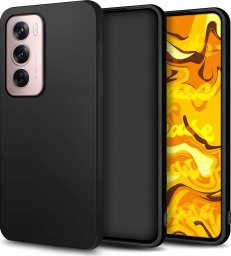  Hello Case ETUI DO OPPO RENO12 PRO GUMOWE OBUDOWA CZARNE MATOWE SILIKON POKROWIEC SLIM