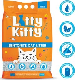 Żwirek dla kota LITTY KITTY LITTY KITTY Żwirek bentonitowy naturalny dla Kota 5L