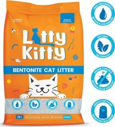 Żwirek dla kota LITTY KITTY LITTY KITTY - Żwirek bentonitowy naturalny dla Kota 25L