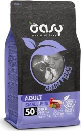  Oasy OASY - Karma dla psa 2,5kg Adult Small z kaczką