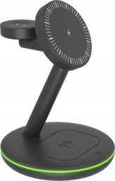 Ładowarka Icy Box Ładowarka IB-SH102-CH bezprzewodowa do telefonu, zegarka i słuchawek