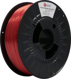 C-Tech C-TECH Tisková struna (filament) PREMIUM LINE, Silk PLA, orientální červená, RAL3031, 1,75mm, 1kg