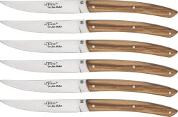 Laguiole Tradition Jean Dubost Le Thiers Knives Set Olive Wood     6 pcs.