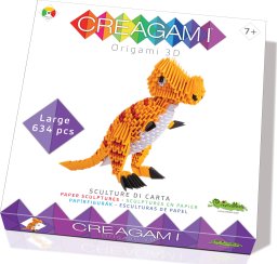 Cube Creagami Origami 3D T-Rex 634 Pieces