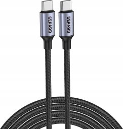 Kabel USB Gepard Kabel GEPARD USB-C - USB-C 60W metal head 2m