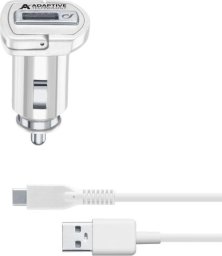 Ładowarka Cellular Line CAR CHARGER KIT SAMSUNG 15W TYPE-C WHITE