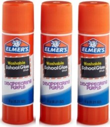  Elmers Elmers Klebestift Disappearing Purple 6G - 3er Blister