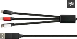 Kabel USB PYTHON USB-C - USB-C 1.2 m Czarny (PY-USB001S)