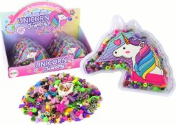 LeanToys Zestaw do Tworzenia Bransoletek Koraliki Zawieszki Biżuteria Jednorożec