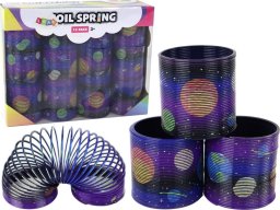 LeanToys Kultowa Sprężyna Fioletowa Motyw Planet Relaksacyjna 6CM