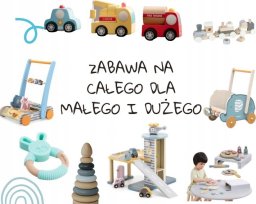  LeanToys Lalka Bobas w Biało-Różowym Ubranku Czapeczka Smoczek Śliniaczek Kołderka