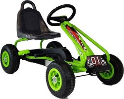  LeanToys Gokart na Pedały G201 Zielony