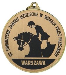 Victoria Sport Medal metalowy z grawerowaniem na laminacie