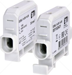 Etipo Zacisk ETI Polam 001102431 125A 1-torowy (2,5-35mm2 - 2,5-35mm2) do przewodów AL/Cu szary EDBJ-1x35-1x35