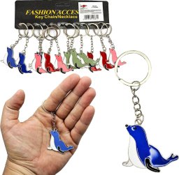 Trifox Brelok metalowy foka cena za 12szt A-0749 18631