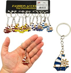 Trifox Brelok metalowy łódka cena za 12szt A-0752 18655