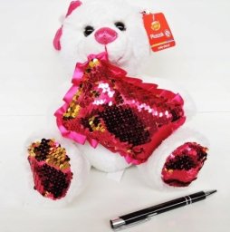 Smily Play Pluszowy miś cekinowa podu.SmilyPlay SP84390 43908