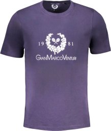 Gian Marco Venturi T-SHIRT MĘSKI Z KRÓTKIM RĘKAWEM GIAN MARCO VENTURI NIEBIESKI 2XL