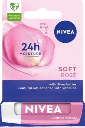  Nivea NIVEA Nawilżająca Pomadka ochronna do ust Soft Rose 4.8g