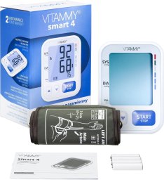 Ciśnieniomierz Vitammy Zestaw prezentowy - ciśnieniomierz naramienny VITAMMY smart 4 + zasilacz VITAMMY POWER MICRO Ciśnieniomierz naramienny