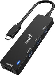 HUB USB Genius USB (3.0) hub 4-port, UH-400, czarny, Genius