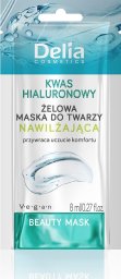 Delia DELIA Beauty Żelowa maseczka do twarzy nawilżająca z kwasem hialuronowym 8 ml