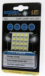 Bosma Panel led samochodowy 12V T10/SV8,5/BA9s 16XSMD BOS-3390