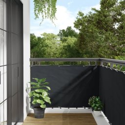 vidaXL Osłona na ogrodzenie, antracytowa, 500x90 cm, PVC