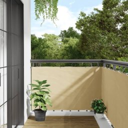 vidaXL Osłona na ogrodzenie, kremowa, 400x90 m, PVC