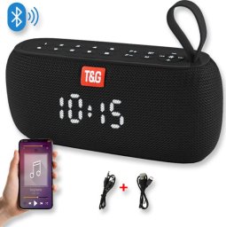 Głośnik T&G GŁOŚNIK BLUETOOTH BEZPRZEWODOWY PRZENOŚNY MOBILNY FM BT USB RADIO CHARGE TG177