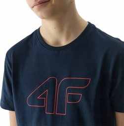  4f T-shirt młodzieżowy 4F modna koszulka sportowa chłopięca  r 140