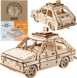 Little-Story Little Story Drewniane Puzzle Model 3D - Fiat 126P