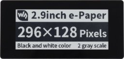 Waveshare Wyświetlacz dotykowy E-paper E-Ink - 2,9'' 296x128px - SPI/I2C - czarno-biały - do Raspberry Pi Pico - Waveshare 20051}