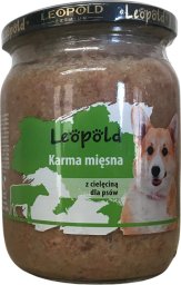 Leopold Vienna Leopold Karma mięsna z cielęciną dla psów 500g (Słoik)