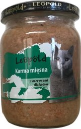 Leopold Vienna Leopold Karma mięsna z warzywami dla kotów 500g (Słoik)