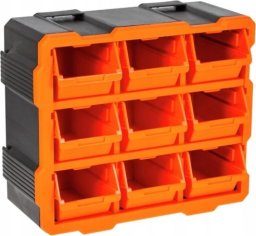  Sila Organizer modułowy warsztatowy plastikowy 9 kuwet ścienny 32,4x38,2 cm