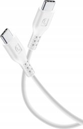 Kabel USB Cellular Line USB-C - USB-C 0.6 m Biały (USBDATA06USBC2CW)