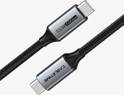 Kabel USB Cabletime USB-C - USB-C 2 m Czarno-srebrny (CA914234)