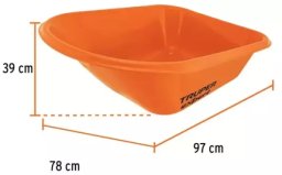 Truper Profesjonalny wózek z pojemnikiem plastikowym HDPE i z mocnymi metalowymi uchwytami 100L Expert Expert®