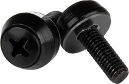 StarTech STARTECH.COM M5 x 12mm - Montageschrauben - 50er Pack - Schwarz - M5 Schrauben f�r Server Racks