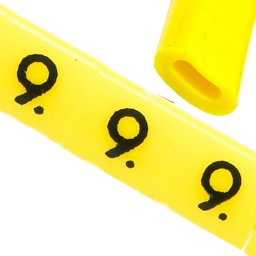 Ergom Oznacznik przewodów OZ-0 9 żółte 100szt