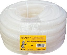 TT Plast Rura karbowana przezroczysta 43mm RKLF 43/36 25m